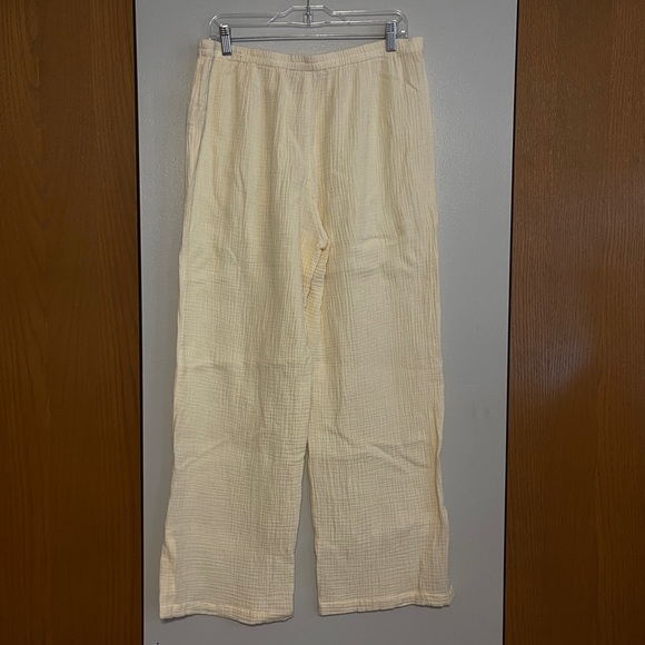Soft Surroundings Key Biscayne Gauze Wide Leg Pants - Picture 3 of 9